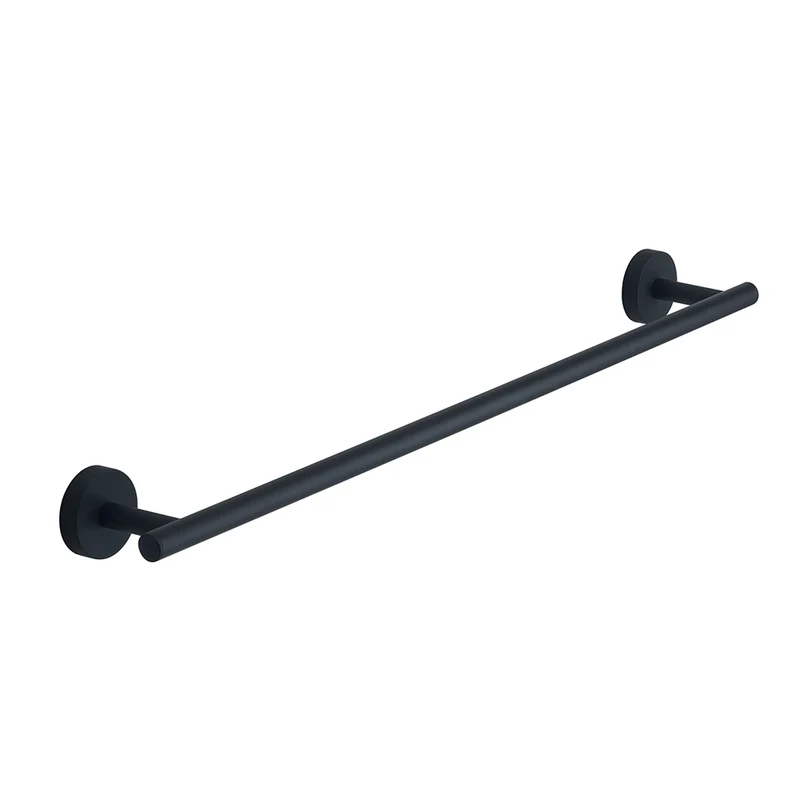 Portasalviette a muro 60 cm Gedy in acciaio nero opaco | Eros
