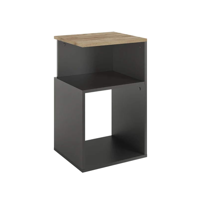 Comodino Elios Antracite/Rovere dorato 40 x 65.3 cm Vicco
