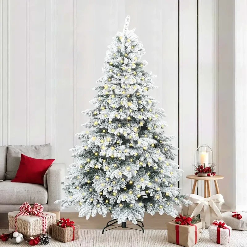 Albero di Natale artificiale con 300 LED Bianco 240 cm PE e PVC 3397636