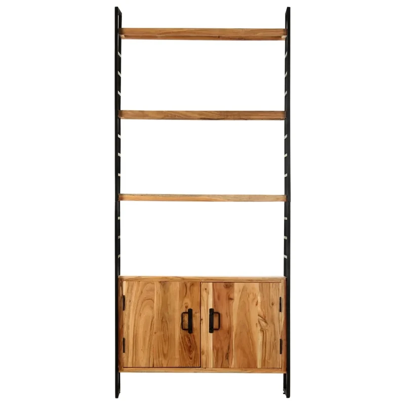 Libreria a 4 Livelli 80x30x180 cm in Legno Massello di Acacia 284420