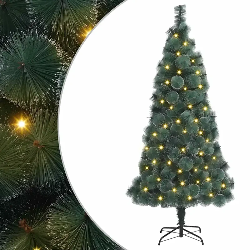Albero di Natale artificiale preilluminato Verde 180 cm PET 3396162