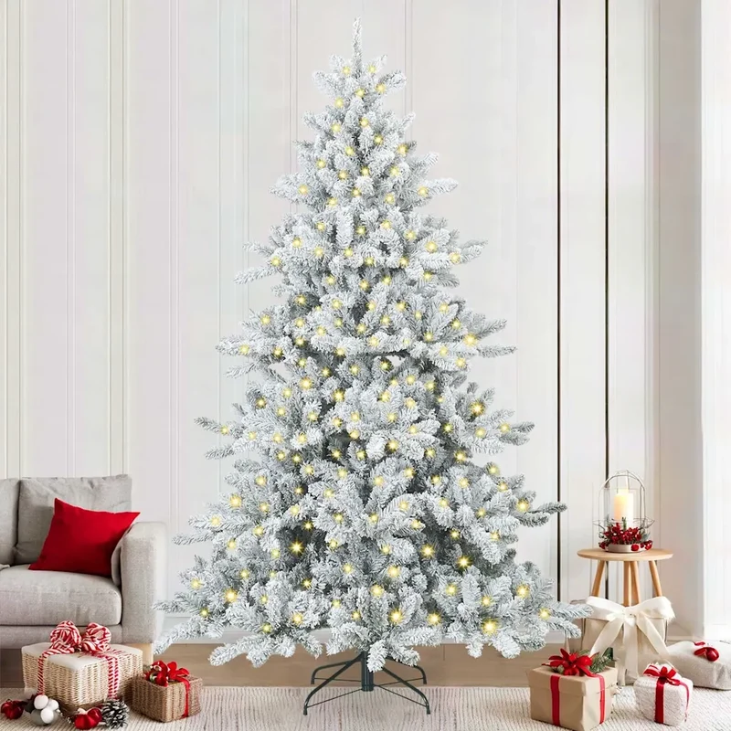 Albero di Natale Artificiale con Rami Pieghevoli Bianco 240 cm 3397740