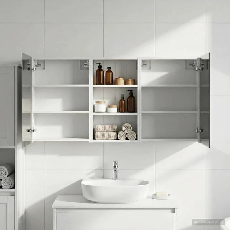 Set di Armadi da Bagno 3 pz 140 x 14,5 x 70 cm 3403776