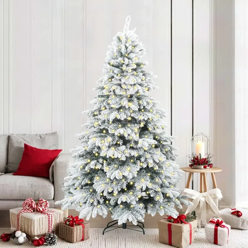 Albero di Natale artificiale con 300 LED Bianco 210 cm PE e PVC 3397623