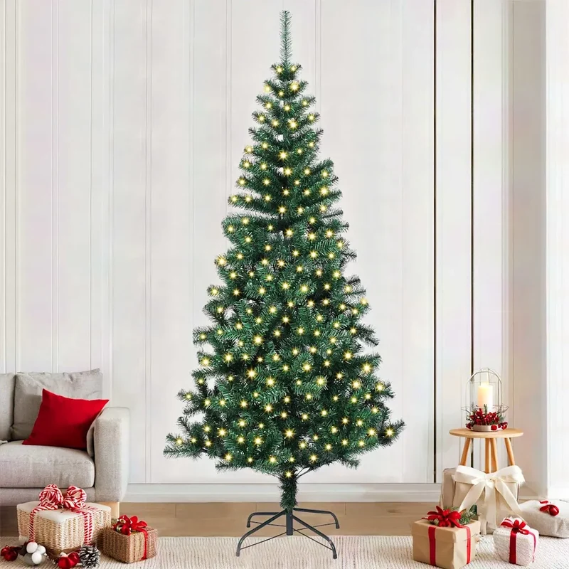 Albero di Natale artificiale con luci integrate Verde 240 cm 3396784