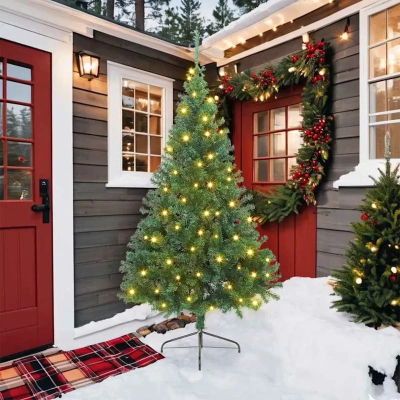 Albero di Natale artificiale con luci integrate Verde 210 cm 3397020