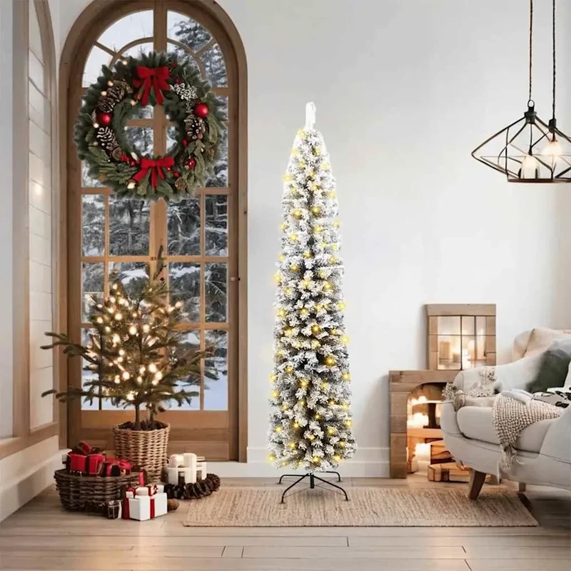 Albero di Natale artificiale con 300 LED Verde 180 cm 3395014