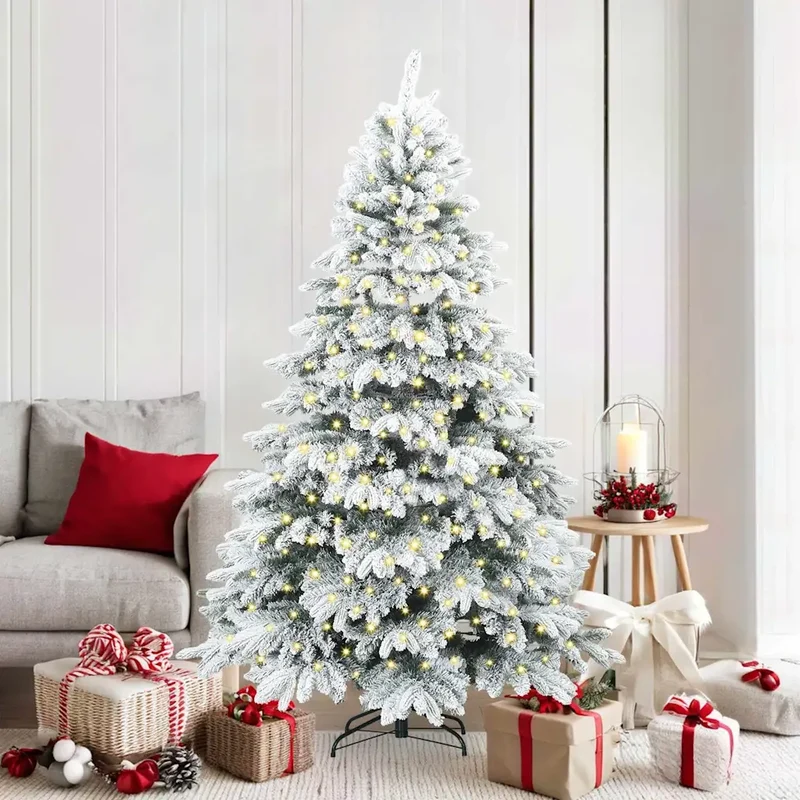 Albero di Natale artificiale con 300 LED Bianco 180 cm PE e PVC 3397610