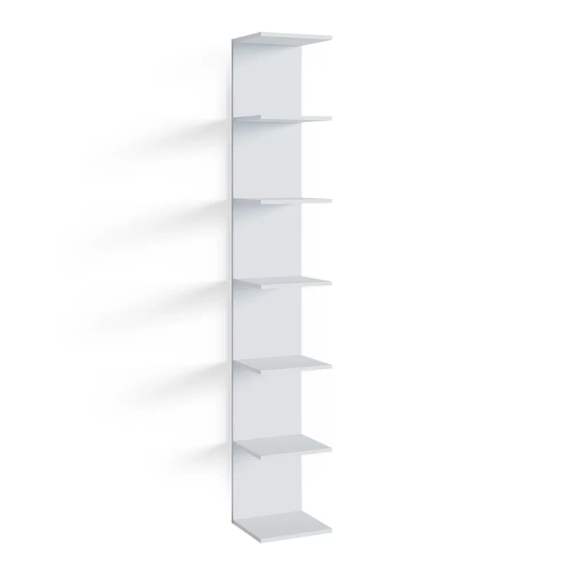 Libreria da parete Paolo Bianco 30 x 190 cm Vicco
