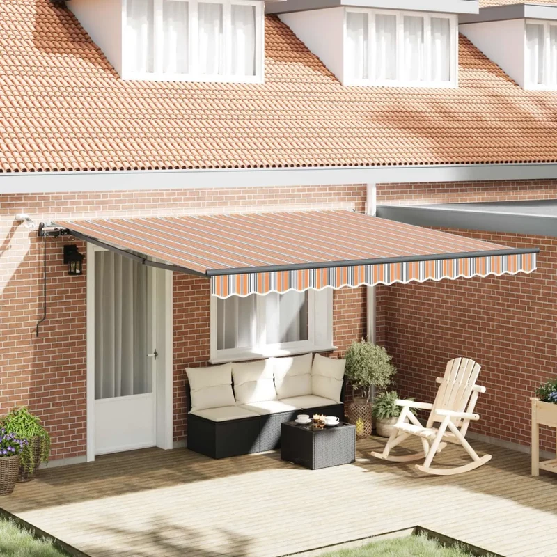 Tenda retrattile Multicolore 400 × 300 cm Poliestere 3330566