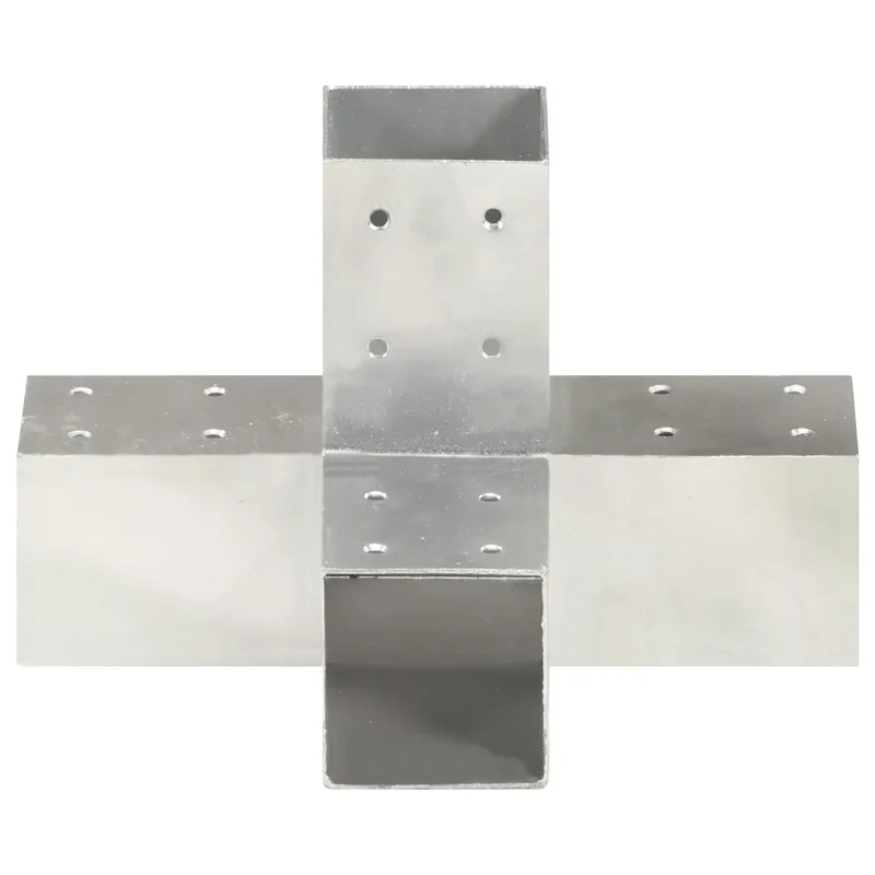 Connettore per Pali a Forma di X in Metallo Zincato 71x71 mm 145459