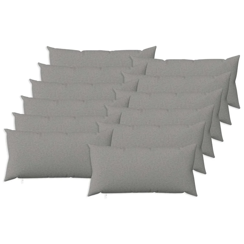 Cuscino con cuscino HEERLEN 12 pz Grigio Nuvola Tessuto 925599