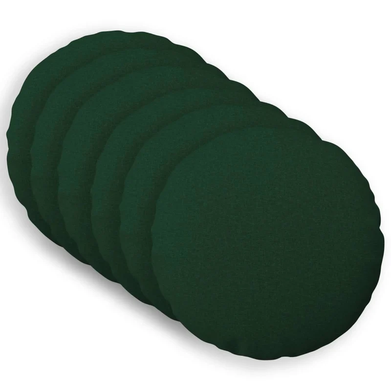 Cuscino con cuscino HEERLEN 6 pz Verde Scuro Tessuto 929312