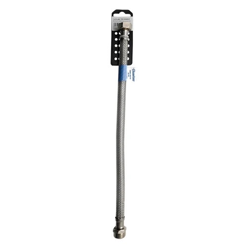 Flessibile inox modello normale cm. 40 s-brico dn10 ff 1/2 x 3/8