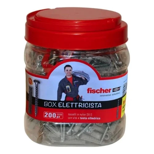 FISCHER TASSELLI SX 6SC (200x) IN BARATTOLO E PUNTA SDS6