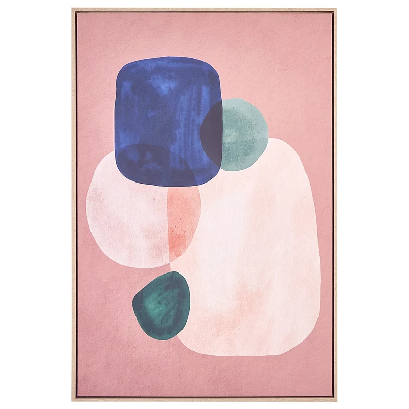 Quadro decorativo da parete con cornice con motivo donna multicolore 63 x 93 cm stile moderno