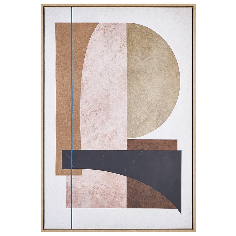 Stampa su tela Rosa 93 x 63 cm Forme astratte Geometriche Telaio MDF Eclettico Soggiorno Moderno Corridoio