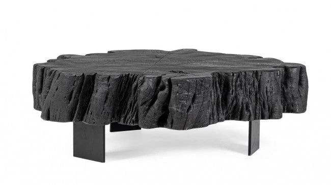 Tavolino 90x90x32h cm Keval Nero