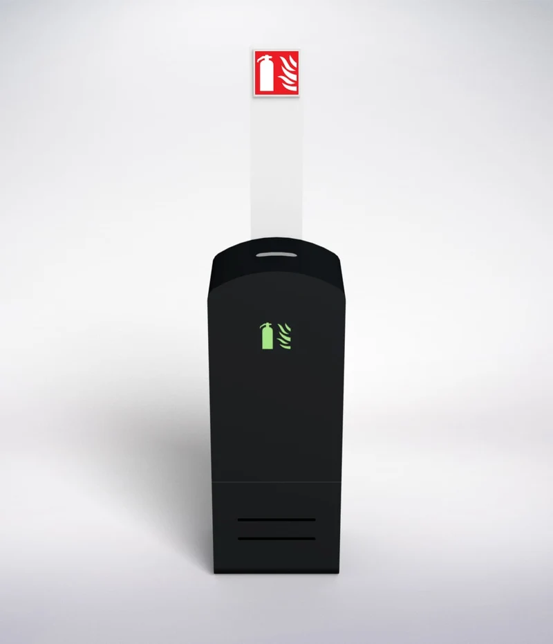 Fire Extinguisher Cabinet Soprano - Black