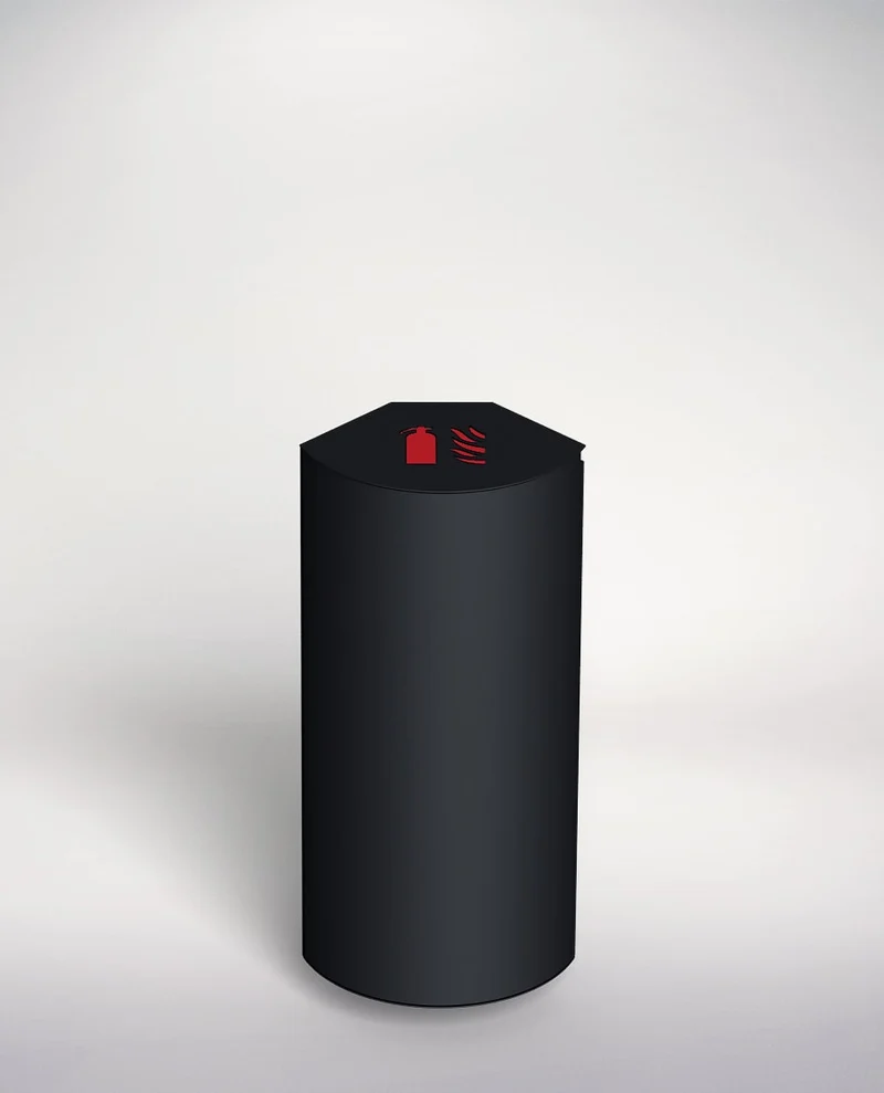 Wall Mounted Fire Extinguisher Cabinet Alto - Black