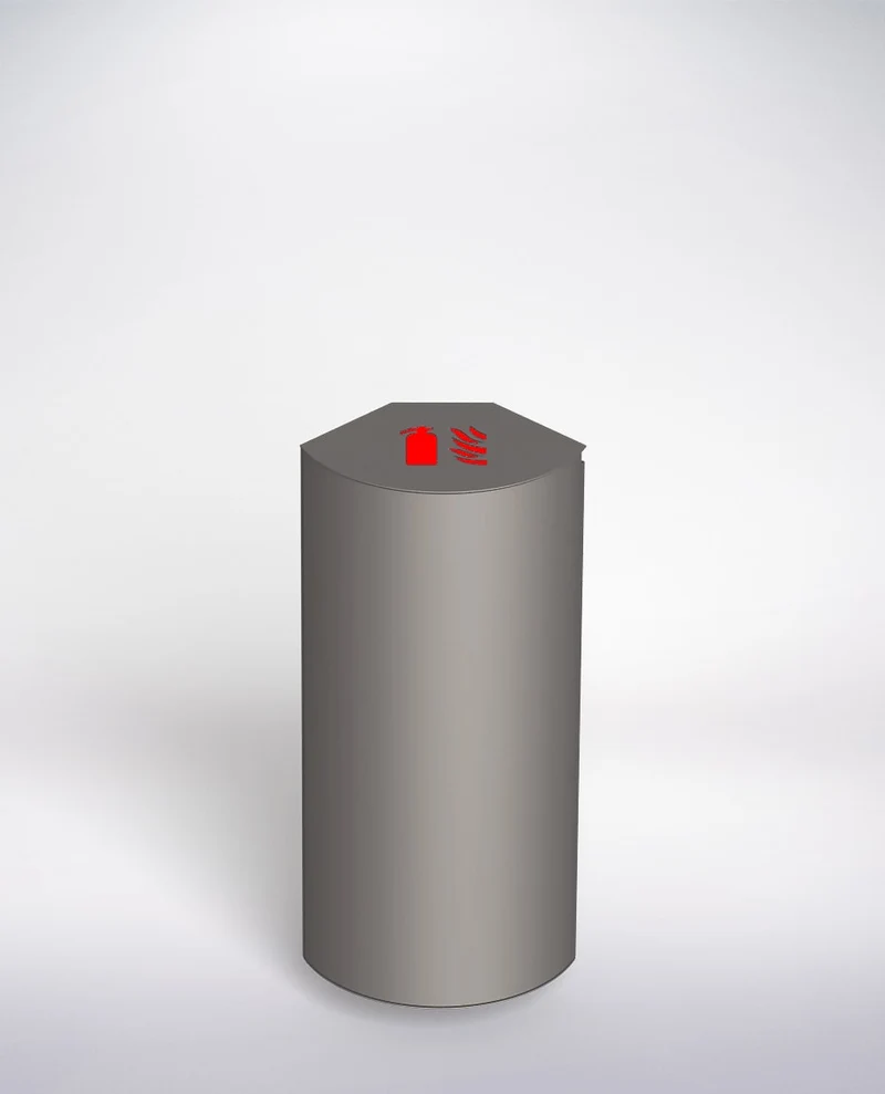 Surface Mounted Fire Extinguisher Cabinet Alto - Mouse Grey