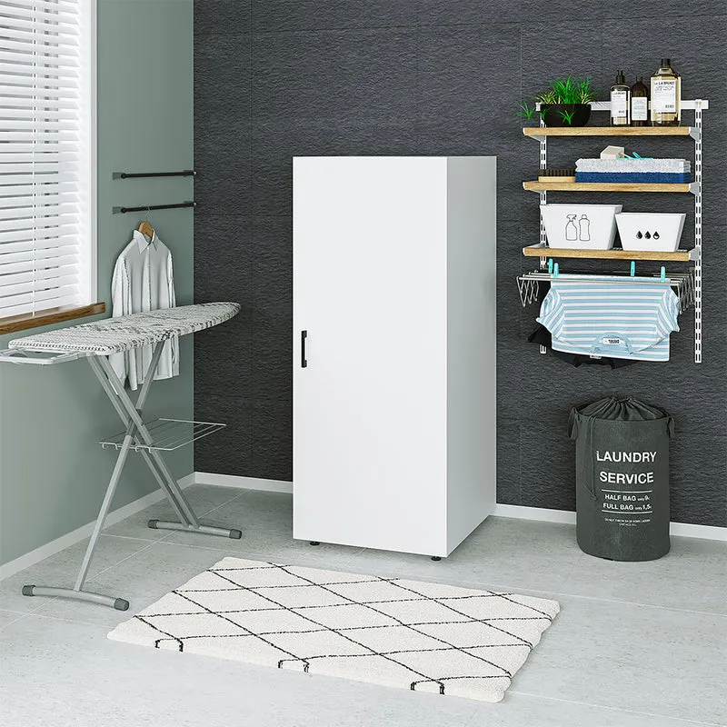 Roomart Hochschrank, 60 cm, 145 cm hoch, Mehrzweckschrank mit Tür, in 2 Farben