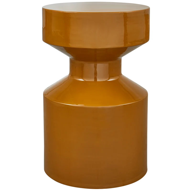 Set di 2 — Tavolino Ferry metallo giallo miele