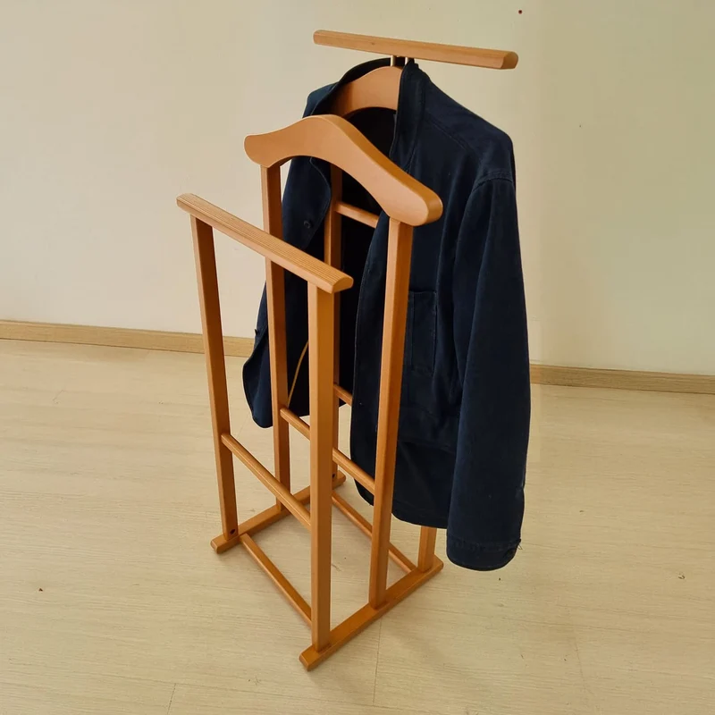 ARIT MAXI - Servonmuto, Servomuto Moderno, realizzato in faggio, Made in Italy, Servo Muto in Legno, per Uomo e Donna, Colore ciliegio