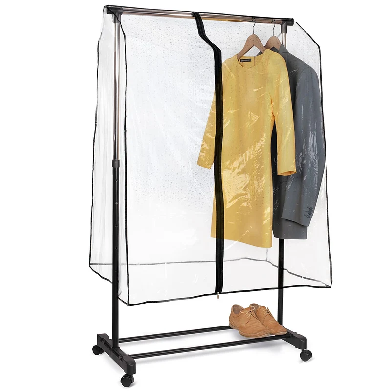 Tatkraft Smart - Copertura per carrello appendiabiti, per stand appendiabiti con palo fino a 90 cm di lunghezza, L90 cm