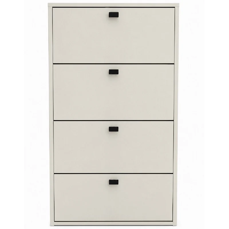 Scarpiera Orione Bianca 4 Cassetti 60x24x130 Cm