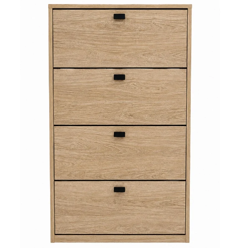 Scarpiera Orione Rovere 4 Cassetti 60x24x130 Cm