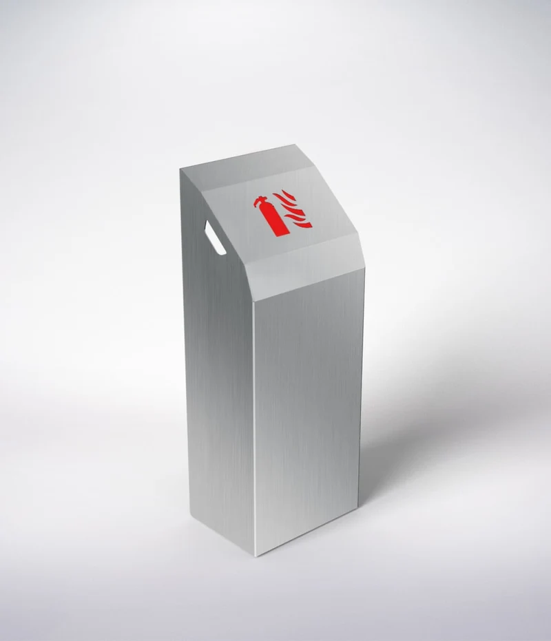 Opus Brushed Aluminium Cover - Cabinet for 6L, 6kg or CO2 2kg Fire Extinguisher