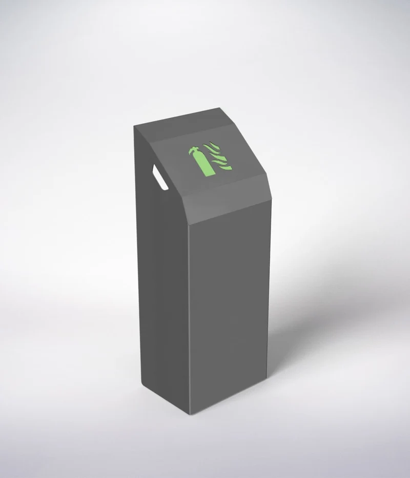 Opus Mouse Grey Cover - Cabinet for 6L, 6kg or CO2 2kg Fire Extinguisher