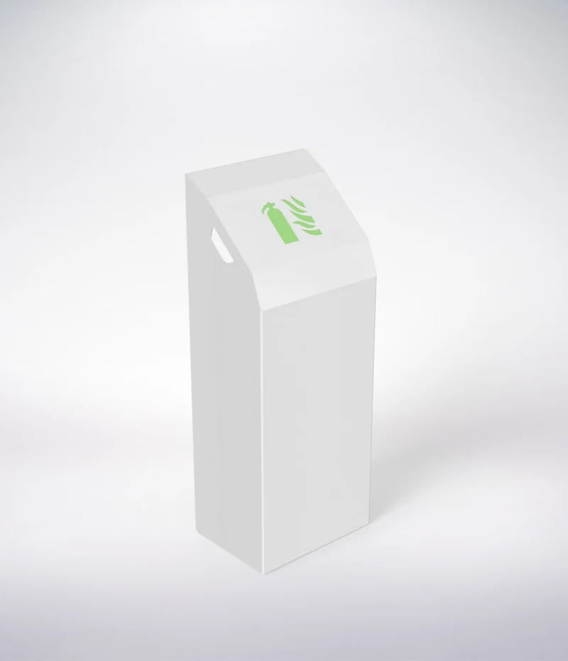 Opus White Cover - Cabinet for 6L, 6kg or CO2 2kg Fire Extinguisher