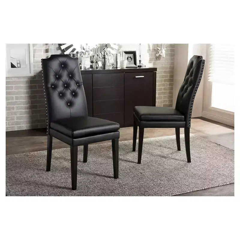 Sedie da pranzo moderne in similpelle, stile contemporaneo, facili da pulire