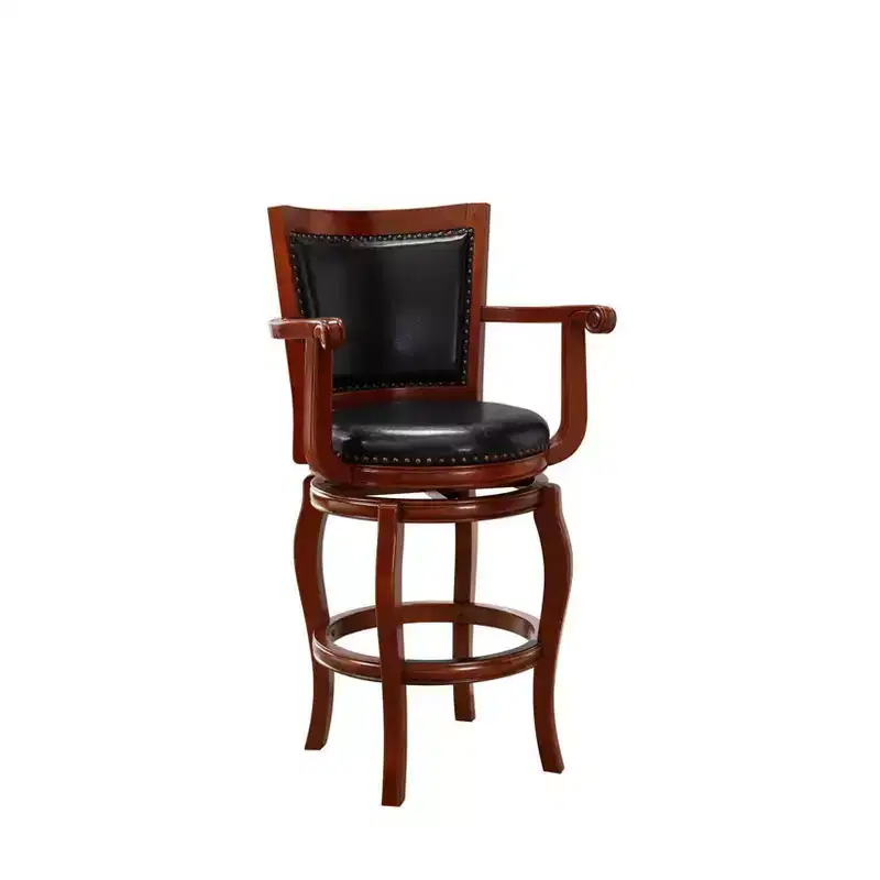 Sgabello Jones da 29" - Design Classico in Legno, Altezza Bancone, Costruzione Robusta