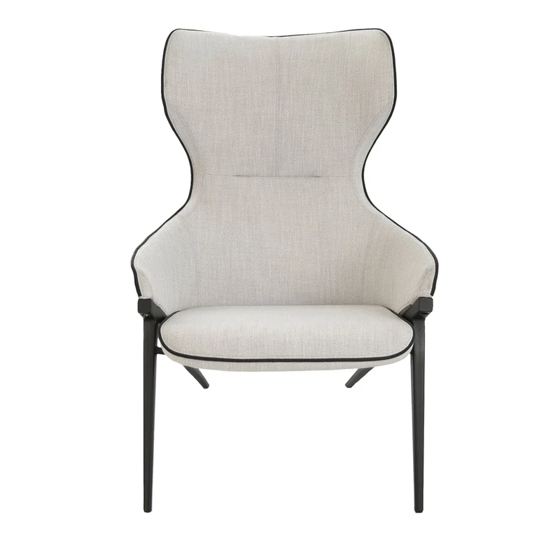 Poltrona in tessuto grigio