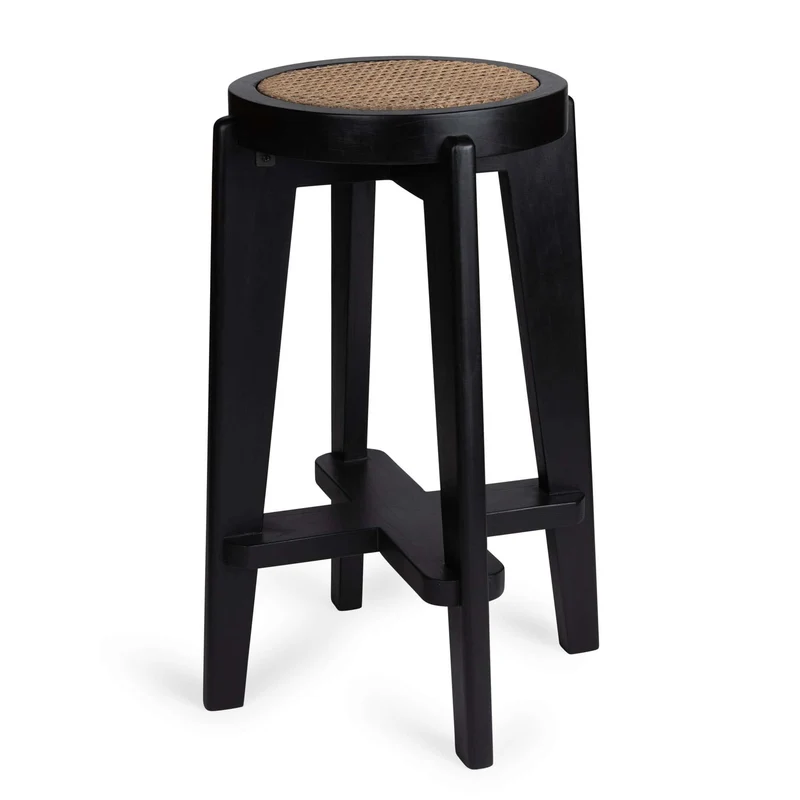 Bar Stool Cane DT.W.19. - Charcoal Black