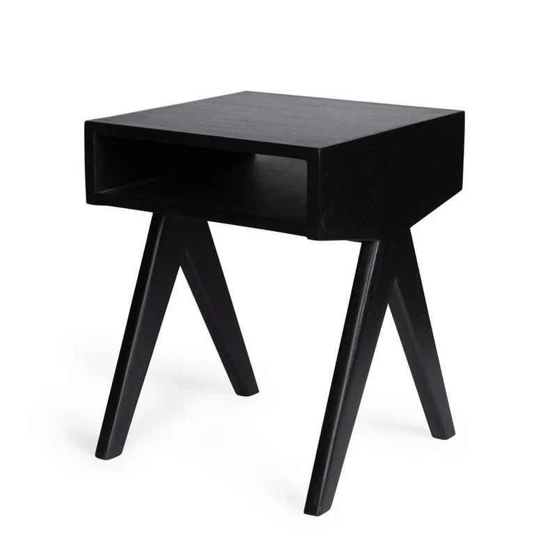 Comodino Night Cabin W.T.H. Black - Pierre Jeanneret Edition