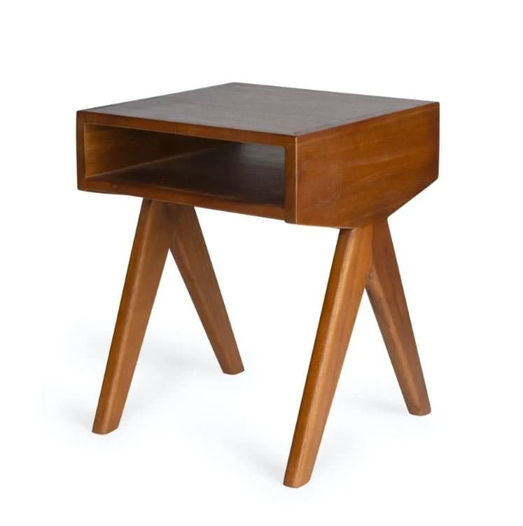 Comodino Night Cabin W.T.H. Dark Brown - Pierre Jeanneret Edition