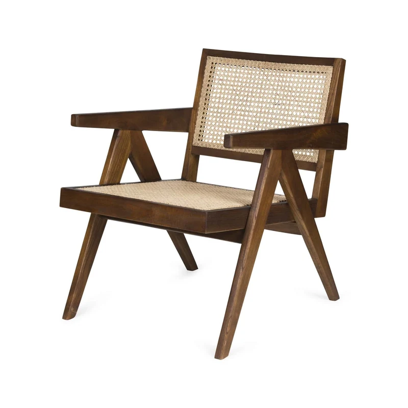 Easy Lounge Chair Dark Brown - Pierre Jeanneret Edition