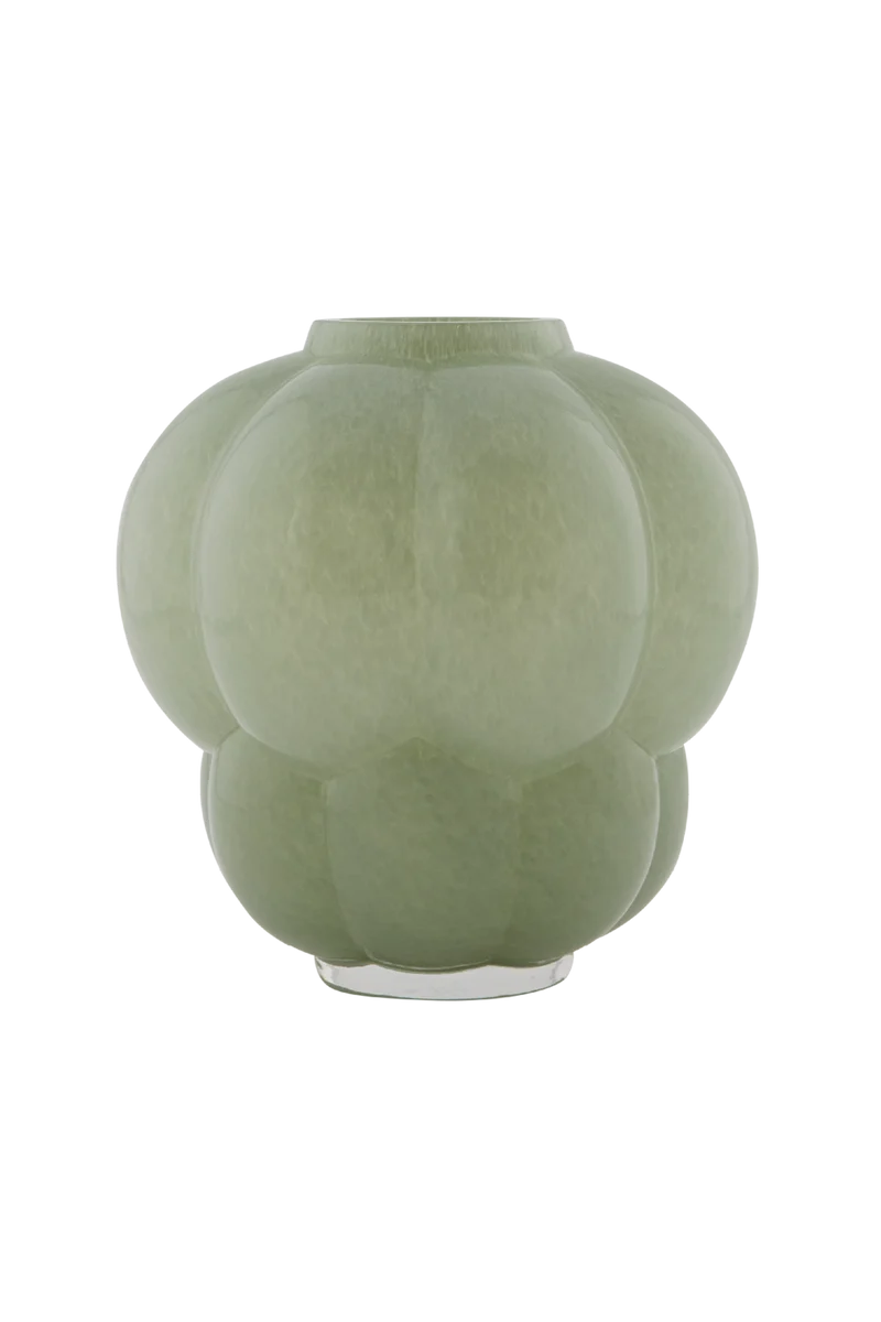 Vaso in vetro UVA - Verde pastello - AYTM - Ø26xA28 CM