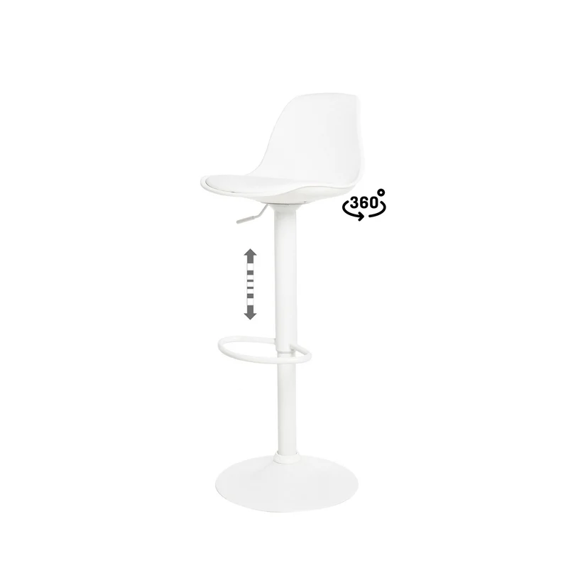 Sgabello sadie bianco