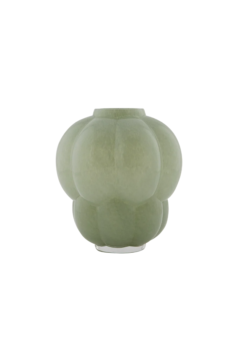 Vaso in vetro UVA - Verde pastello - AYTM - Ø20xA22 CM