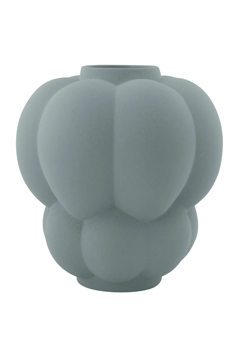 Vaso da ceramica UVA - Menta pallida - AYTM - Ø32xA35 CM