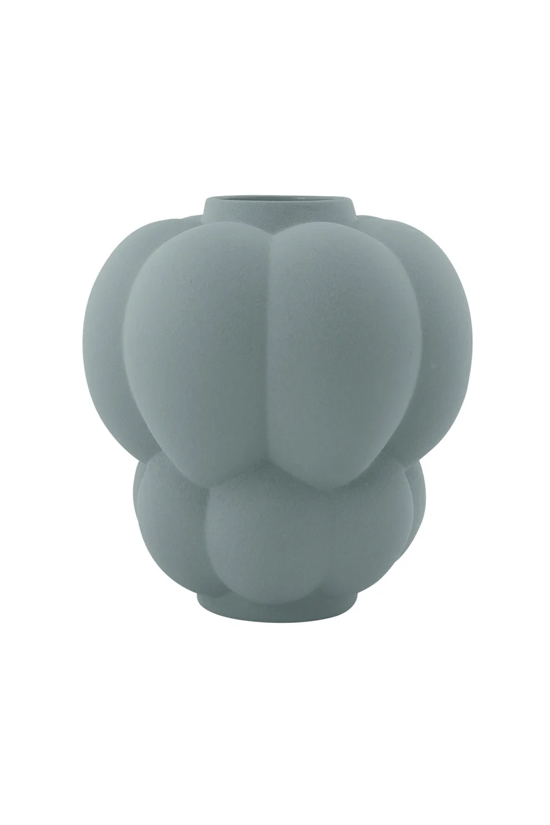 Vaso da ceramica UVA - Menta pallida - AYTM - Ø26xA28 CM