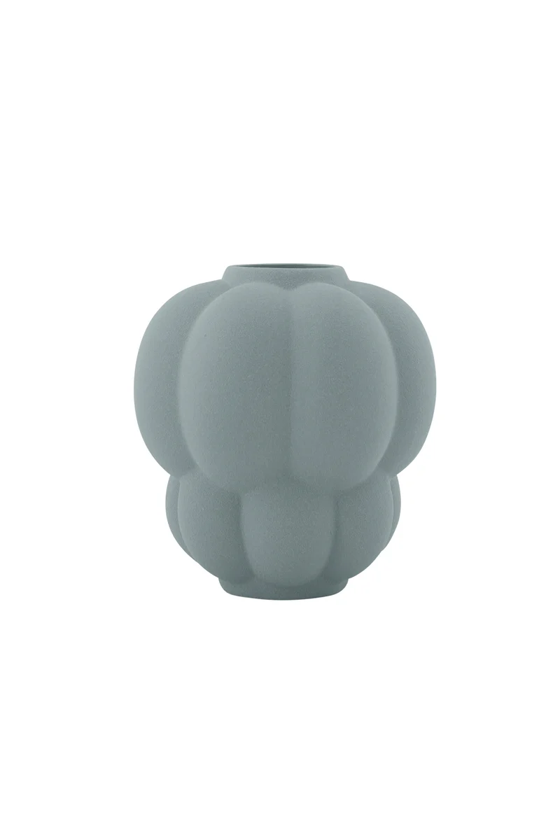 Vaso da ceramica UVA - Menta pallida - AYTM - Ø20xA22 CM