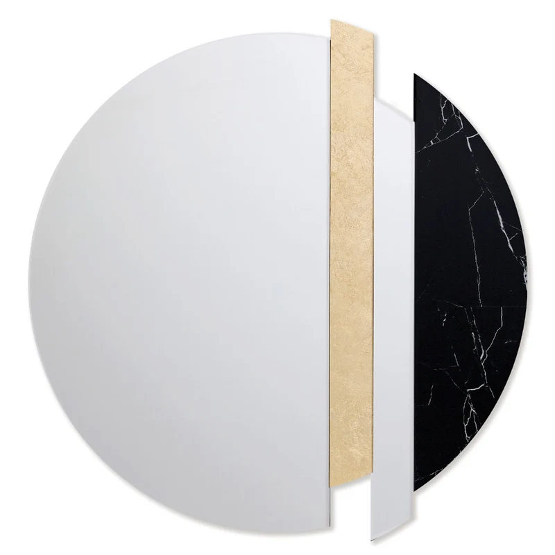 Specchio d'arte Golden slice Ø 60 by AGAVE