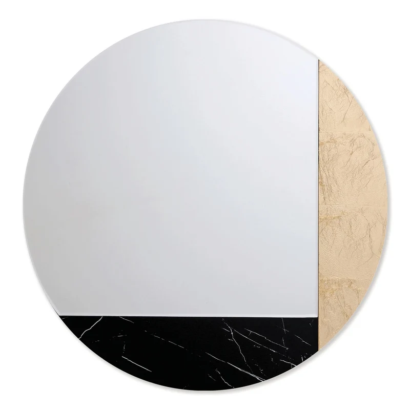 Specchio d'arte Black marble Ø 60 by AGAVE