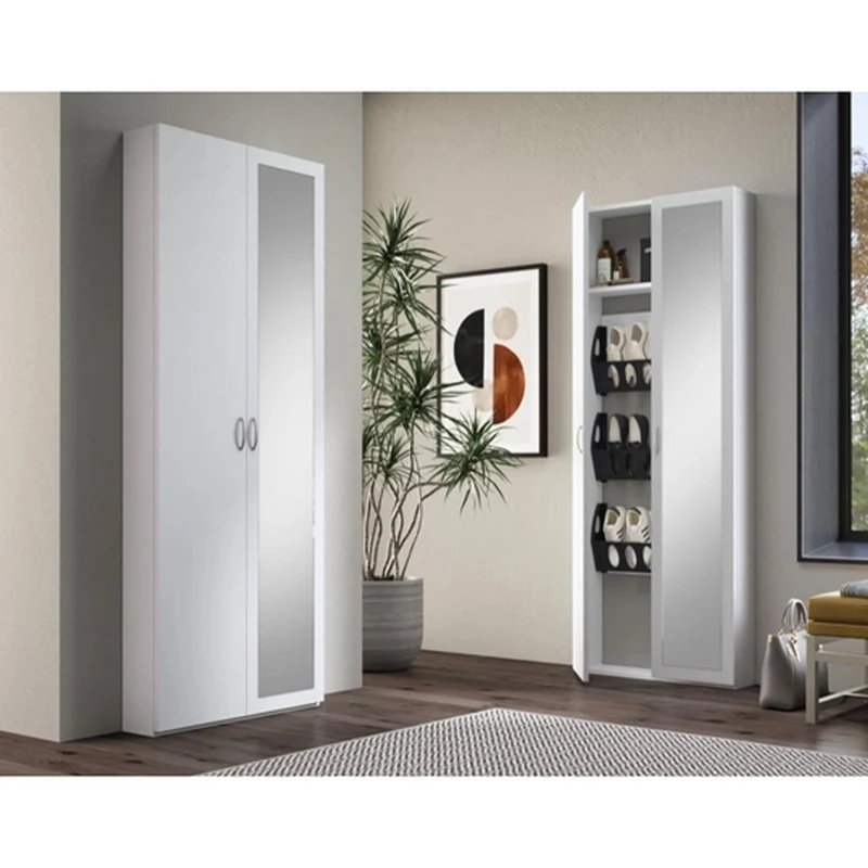 Scarpiera Mirror Con Specchio 69,5x17x182